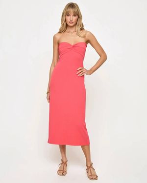 LSPACE Lisette Strapless Midi Dress - Pink