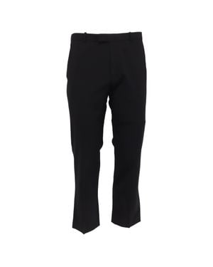 Theory Mid-Waist Regular Fit Cropped Pants - Black