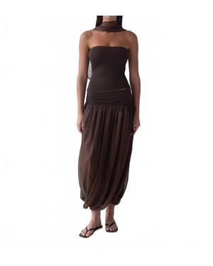 Belle Anna Meadow Maxi Skirt - Red