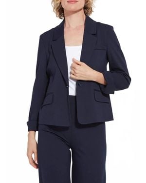 Lyssé Raya Ponte Blazer - Blue