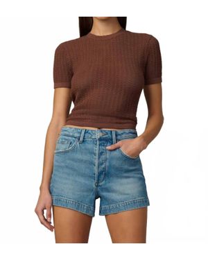 Joe's Jeans The Crochet Baby Tee - Blue