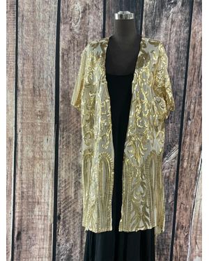 L & B Creations Sequin Duster - Metallic