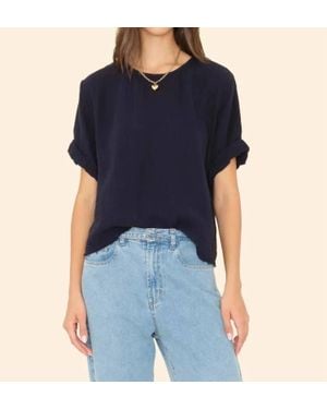 Xirena Carson Short Sleeve Top - Blue