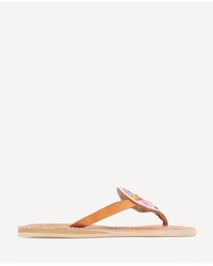 Laidbacklondon Boa Flip Flops - Natural