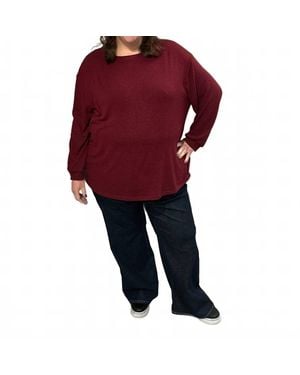 Judy Blue High Waist Tummy Control Retro Wide Leg - Red