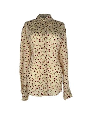 KHAITE Argo Printed Shirt - Natural