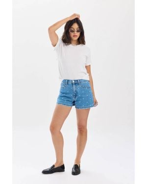 DAZE The Knockout High Rise Short - Blue