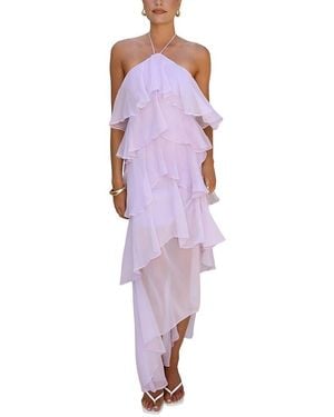 CAMILA BLANCO Solid Maxi Dress - Purple