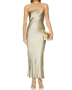 Bec & Bridge Moondance Strapless Dress - Metallic