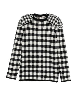 Comme des Garçons Gingham-Check Top - Black