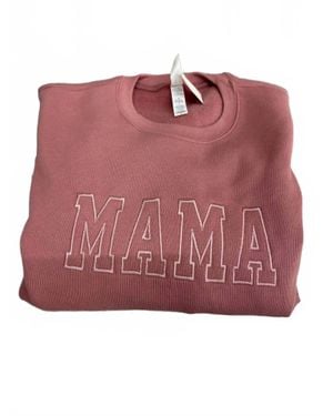 Honey Soul Neutral Embroidered Mama Sweatshirt