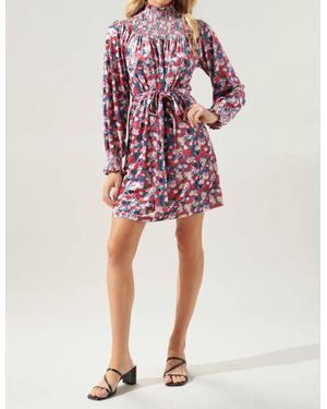 Sugarlips Blurred Floral Velvet Dress