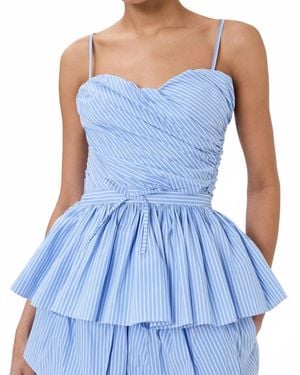 AKNVAS Val Corset Top - Blue