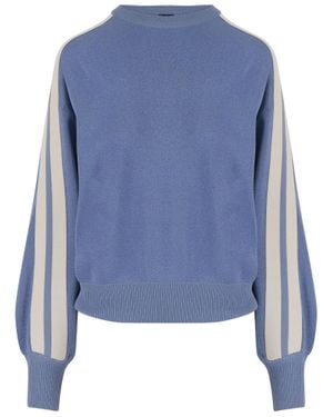 Pinko And Viscose Blend Sweatshirt - Blue