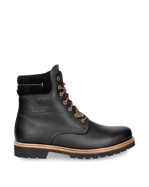 Panama Jack 03 C27 Boots Waterproof Leather Laces Hiking Ankle Chukka - Black