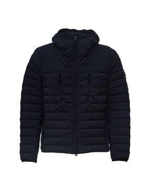 Stone Island Tunnel Nylon Down-Tc Puffer Jacket With Shaped Hood - Blue