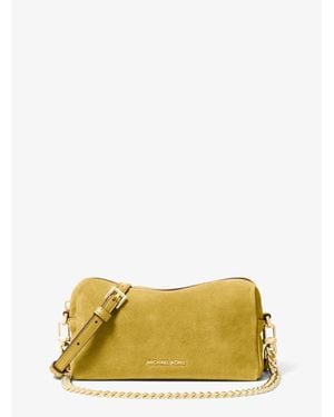 Michael Kors Bryant Small Suede Convertible Crossbody Bag - Yellow