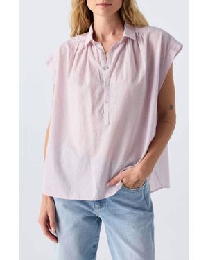 AMO Hedy Cap Sleeve Shirt - White
