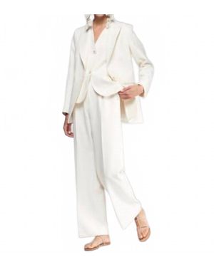 Vilagallo Milena Wide Leg Pants - White