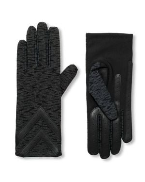 Isotoner Smartdri Chevron Touchscreen Gloves - Black