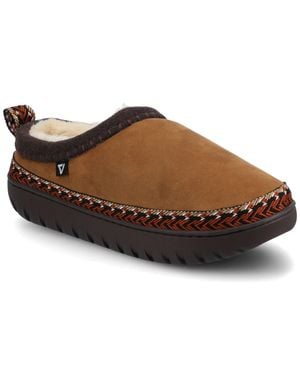 Vance Co. Vance Weller Shearling Clog Slipper - Brown
