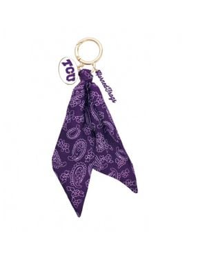 Canvas Style Tcu Horned Frogs Bandana Bag Charm & Keychain - Purple