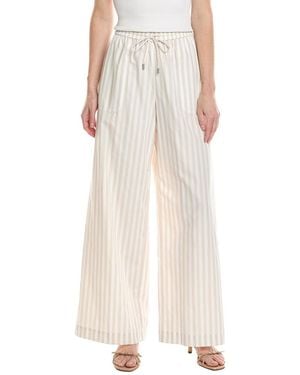 ATM Yarn Die Stripe Pant - White