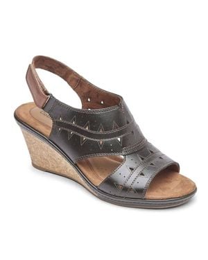 Cobb Hill Janna Perf Sling Sandal - Gray