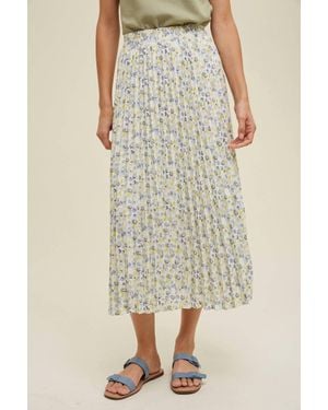 Wishlist Stippled Watercolor Skirt - Multicolor