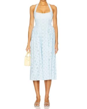 MAJORELLE Cassia Midi Dress - Blue