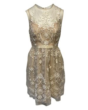 Needle & Thread Sleeveless Lace Dress - Metallic