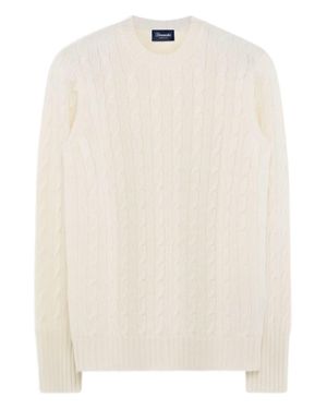 Drumohr 100% Cashmere Sweater - Natural