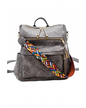 The Classy Cloth Chloe Convertible Backpack - Gray