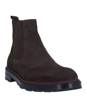 Bally Corad Bovine Suede Leather Chelsea Boots - Black