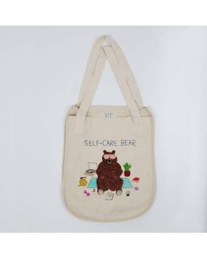 Unfortunate Portrait Up Tote Bag - White