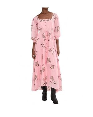 Free People Morning Meadows Maxi Dress - Pink