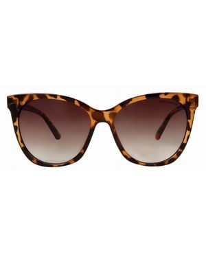 Suzy Levian Tortoise Square Lens Sunglasses - Brown