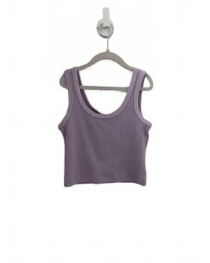 Theme Harlow Heart Cut Out Tank Top - Purple