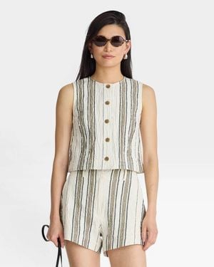 Apiece Apart Godet Tank Top - White