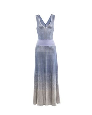 Saiid Kobeisy Degrade Knitwear Dress - Blue