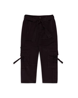 Opening Ceremony Burgundy Tie Knot Straight Pants - Black