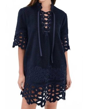 Sea Leila Cover Up Mini Dress - Blue