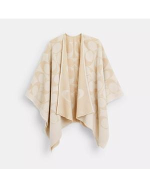 COACH Signature Cape - Natural