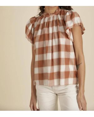 Trovata Carla Highneck Shirt - Natural