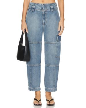 eTica Juni Relaxed Cargo Jean - Blue