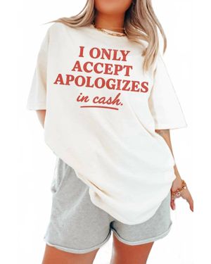 Wknder I Only Accept Apologies - White