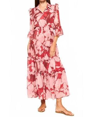 MISA Los Angles Pamelina Maxi Dress - Red