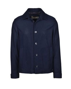 Herno Cotton Shirt Jacket - Blue