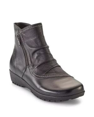 Walking Cradles Zeplin Boots Leather Ankle Bootie Jobb1784 - Brown