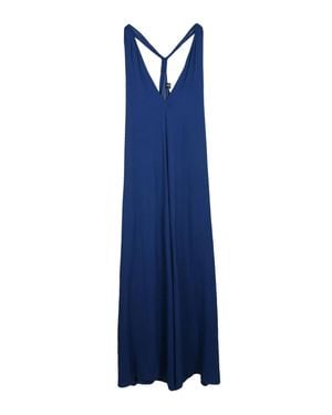 Dondup Long Flared Dress - Blue